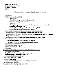 Giáo án môn Ngữ văn 8 - Tuần 21, Tiết 81-84 -