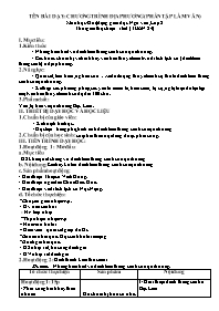 Giáo án môn Ngữ văn Lớp 8 - Tuần 24 - Năm học