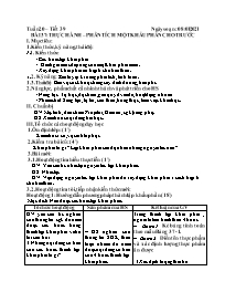 Giáo án môn Sinh học 8 - Tuần 20 - Năm học 20