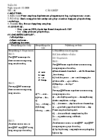 Giáo án Nâng cao Ngữ văn 8 - Tuần 16 - Năm họ