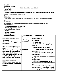 Giáo án Nâng cao Ngữ văn 8 - Tuần 25 - Năm họ