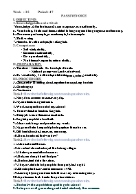 Giáo án Nâng cao Tiếng Anh 8 - Week 25 - Năm 