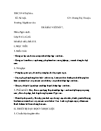 Giáo án Ngữ văn 8 - Tiết 133: Trả bài viết số