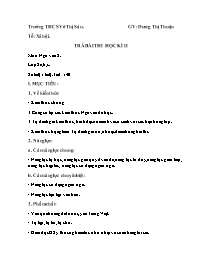 Giáo án Ngữ văn 8 - Tiết 140: Trả bài thi học