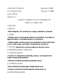 Giáo án Ngữ văn 8 - Tiết 43, Bài: Lập dàn ý c