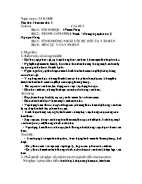 Giáo án Ngữ văn 8 - Tuần 1-3 - Năm học 2020-2