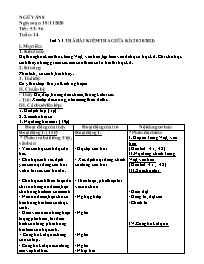 Giáo án Ngữ văn 8 - Tuần 14, Tiết 53-56 - Năm