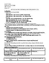 Giáo án Ngữ văn 8 - Tuần 17 - Năm học 2020-20