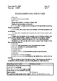 Giáo án Ngữ văn 8 - Tuần 18 - Năm học 2019-20
