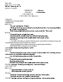 Giáo án Ngữ văn 8 - Tuần 19, Chủ đề 2: Nhớ rừ