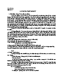Giáo án Ngữ văn 8 - Tuần 26, Tiết 33+34: Luyệ