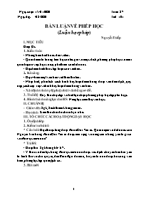 Giáo án Ngữ văn 8 - Tuần 27 - Năm học 2019-20