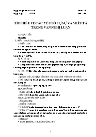 Giáo án Ngữ văn 8 - Tuần 28 - Năm học 2019-20