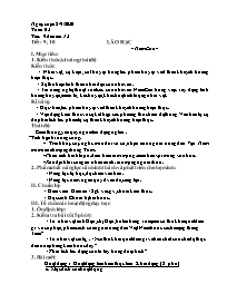 Giáo án Ngữ văn 8 - Tuần 3, Tiết 9-12 - Năm h