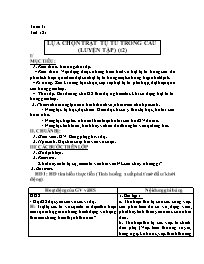 Giáo án Ngữ văn 8 - Tuần 31, Tiết 121-124