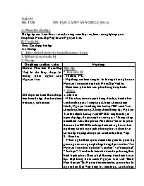 Giáo án Ngữ văn 8 - Tuần 33, Tiết 17+18: Ôn t