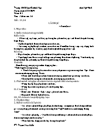 Giáo án Ngữ văn 8 - Tuần 5, Tiết 13-16 - Năm