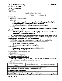 Giáo án Ngữ văn 8 - Tuần 7, Tiết 25-28 - Năm