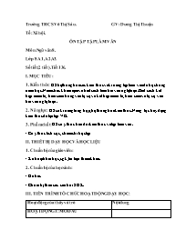 Giáo án Ngữ văn Lớp 8 - Tiết 136: Ôn tập Tập 