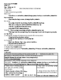 Giáo án Ngữ văn Lớp 8 - Tuần 12, Tiết 45-48 -