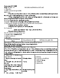 Giáo án Ngữ văn Lớp 8 - Tuần 14 - Năm học 202