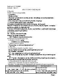 Giáo án Sinh học 8 - Tuần 10 - Năm học 2020-2