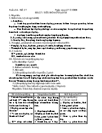 Giáo án Sinh học 8 - Tuần 14 - Năm học 2020-2