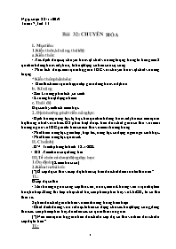 Giáo án Sinh học 8 - Tuần 17 - Năm học 2019-2