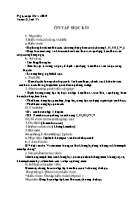 Giáo án Sinh học 8 - Tuần 18 - Năm học 2019-2