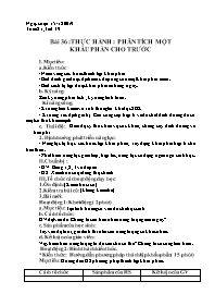 Giáo án Sinh học 8 - Tuần 21 - Năm học 2019-2