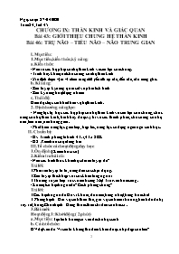 Giáo án Sinh học 8 - Tuần 24 - Năm học 2019-2