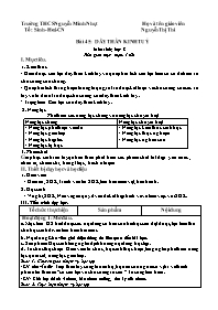 Giáo án Sinh học 8 - Tuần 24 - Năm học 2020-2