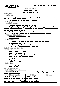 Giáo án Sinh học 8 - Tuần 25 - La Thị Thu Tha