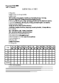 Giáo án Sinh học 8 - Tuần 28 - Năm học 2019-2