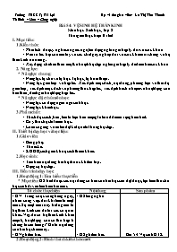 Giáo án Sinh học 8 - Tuần 29 - La Thị Thu Tha