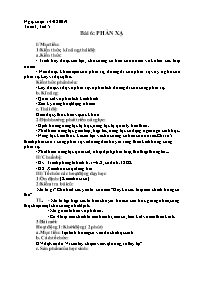 Giáo án Sinh học 8 - Tuần 3 - Năm học 2019-2020