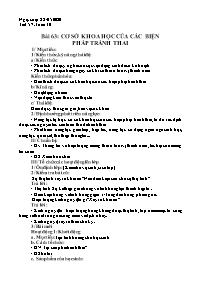 Giáo án Sinh học 8 - Tuần 30 - Năm học 2019-2