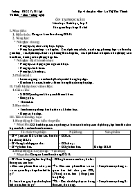 Giáo án Sinh học 8 - Tuần 33 - La Thị Thu Tha