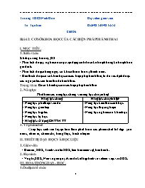 Giáo án Sinh học 8 - Tuần 34 - Năm học 2021-2