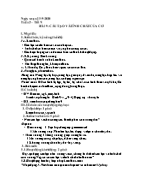 Giáo án Sinh học 8 - Tuần 5 - Năm học 2020-20