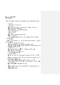 Giáo án Sinh học 8 - Tuần 8 - Năm học 2019-20