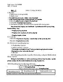 Giáo án Sinh học 8 - Tuần 9 - Năm học 2020-20