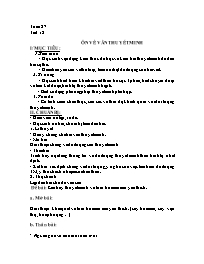 Giáo án Tăng cường Ngữ văn 8 - Tuần 27, Tiết