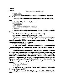 Giáo án Tăng cường Ngữ văn 8 - Tuần 28, Tiết