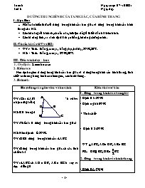 Giáo án Tăng cường Toán 8 - Tiết 6, Bài: Đườn