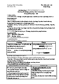 Giáo án Tăng cường Toán 8 - Tuần 33 - Năm học