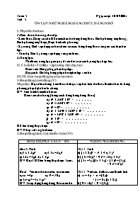 Giáo án Tăng cường Toán 8 - Tuần 5 - Năm học 