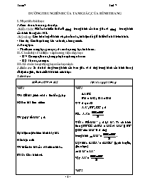 Giáo án Tăng cường Toán 8 - Tuần 7 - Năm học 
