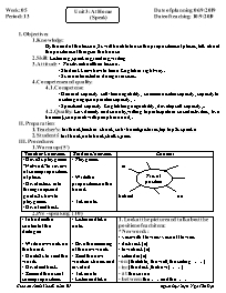Giáo án Tiếng Anh 8 - Week 5 - Năm học 2019-2020 - Ngô Tấn Đạt