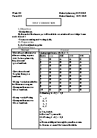 Giáo án Tiếng Anh 8 - Week 8 - Năm học 2019-2020